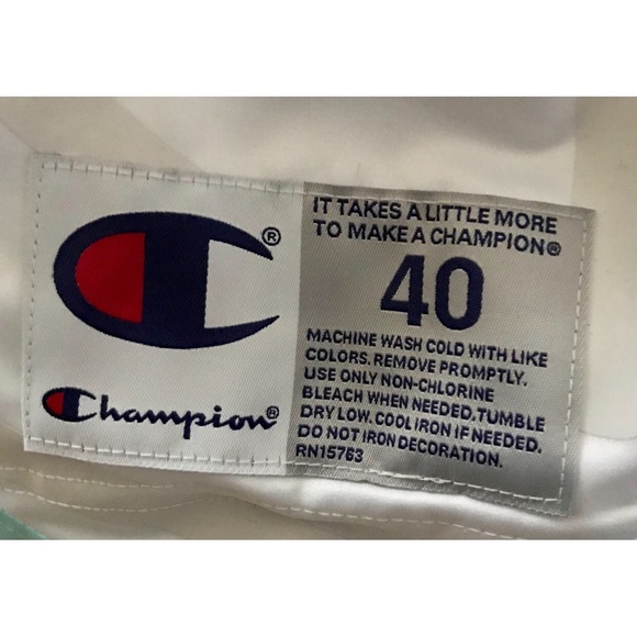 Champion Big C Pullover Jacket Green/White/Yellow - Picture 6 of 8